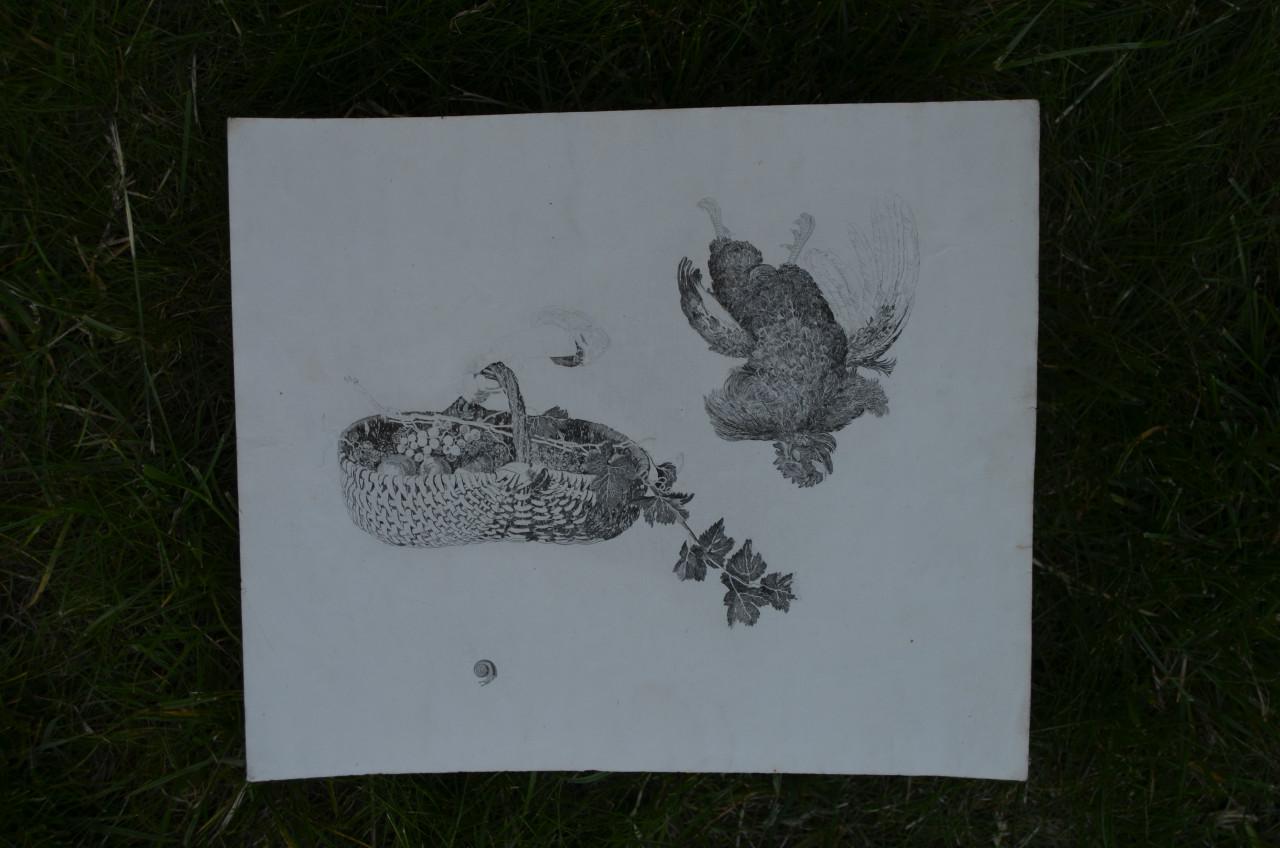 9 Staalgravures 19e eeuws Stadia van een schilderij