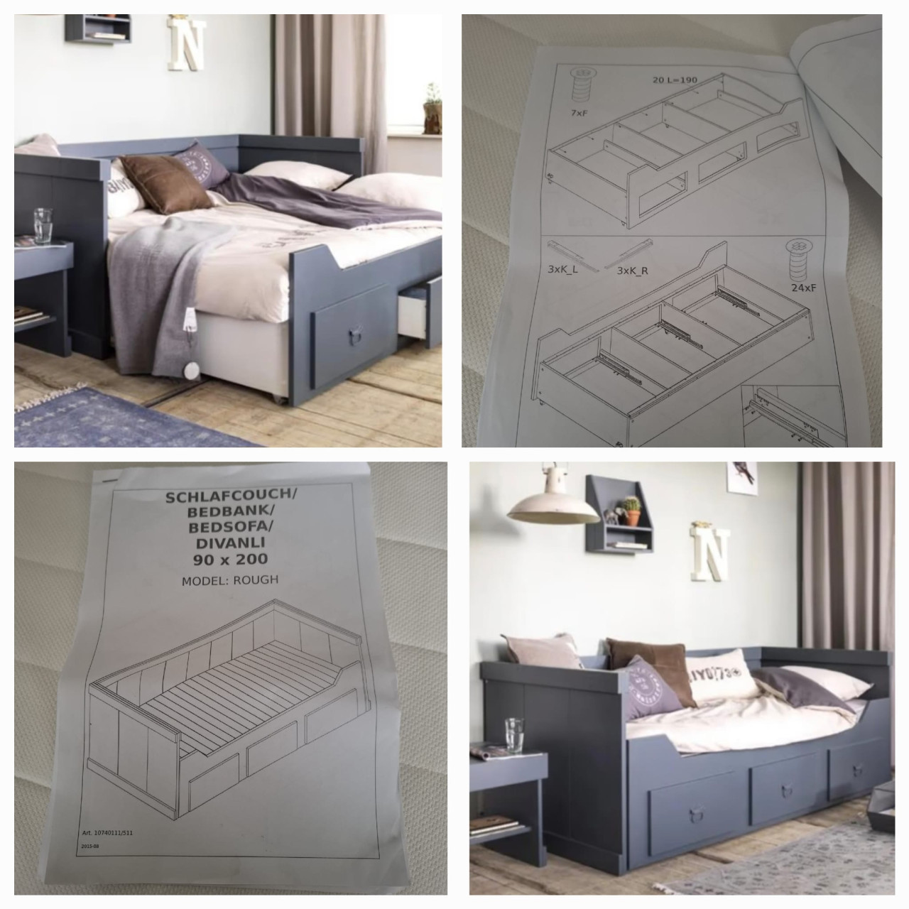 Uitschuifbaar bed