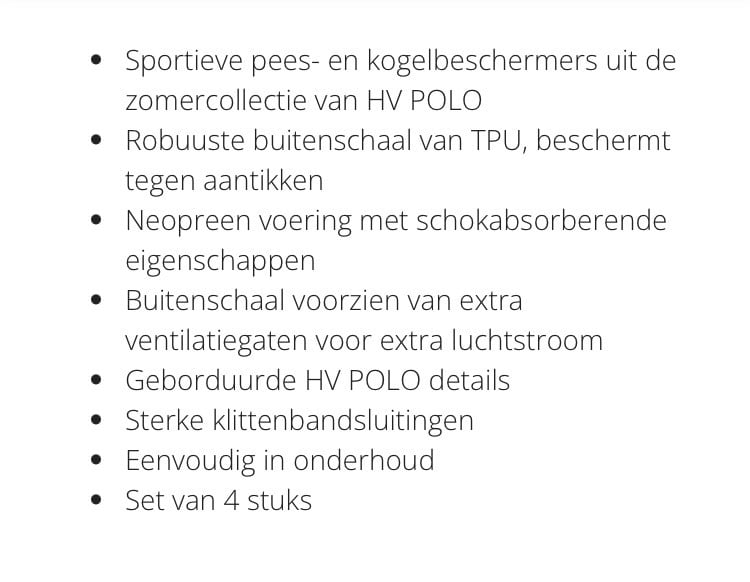 HV polo set pees en kogelbeschermers Full