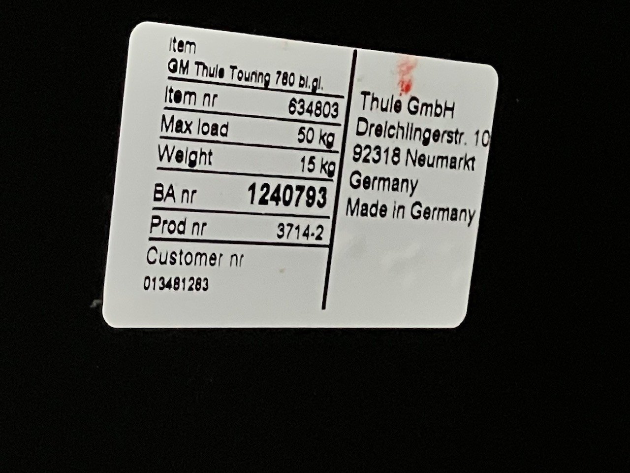 Thule Touring 780 Dakkoffer
