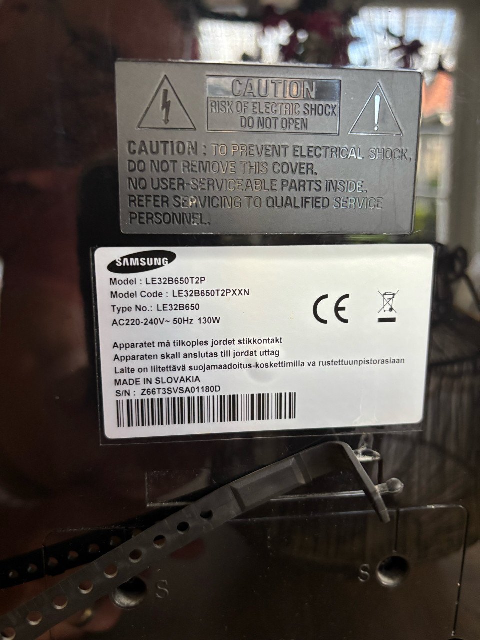 Samsung 32 inch TV LE32B650