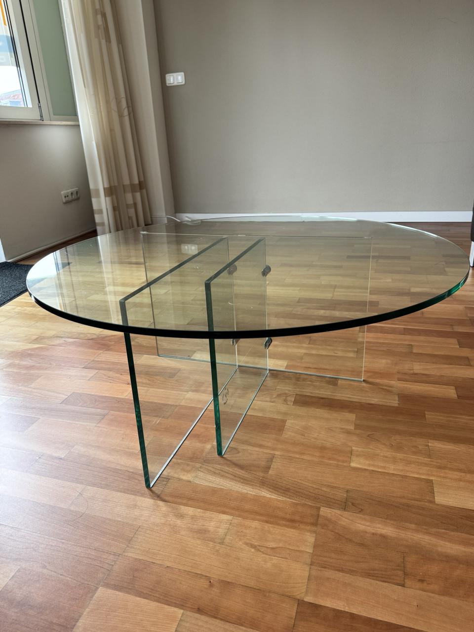 Glazen salontafel