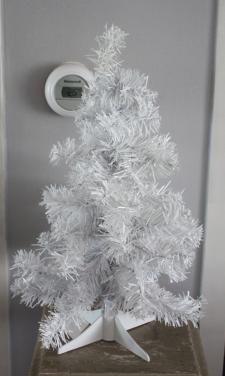 Wit nep kerst boompje
