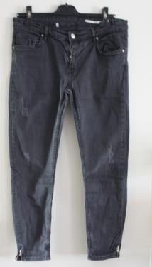 Donkergrijze zwarte  broek maat 42