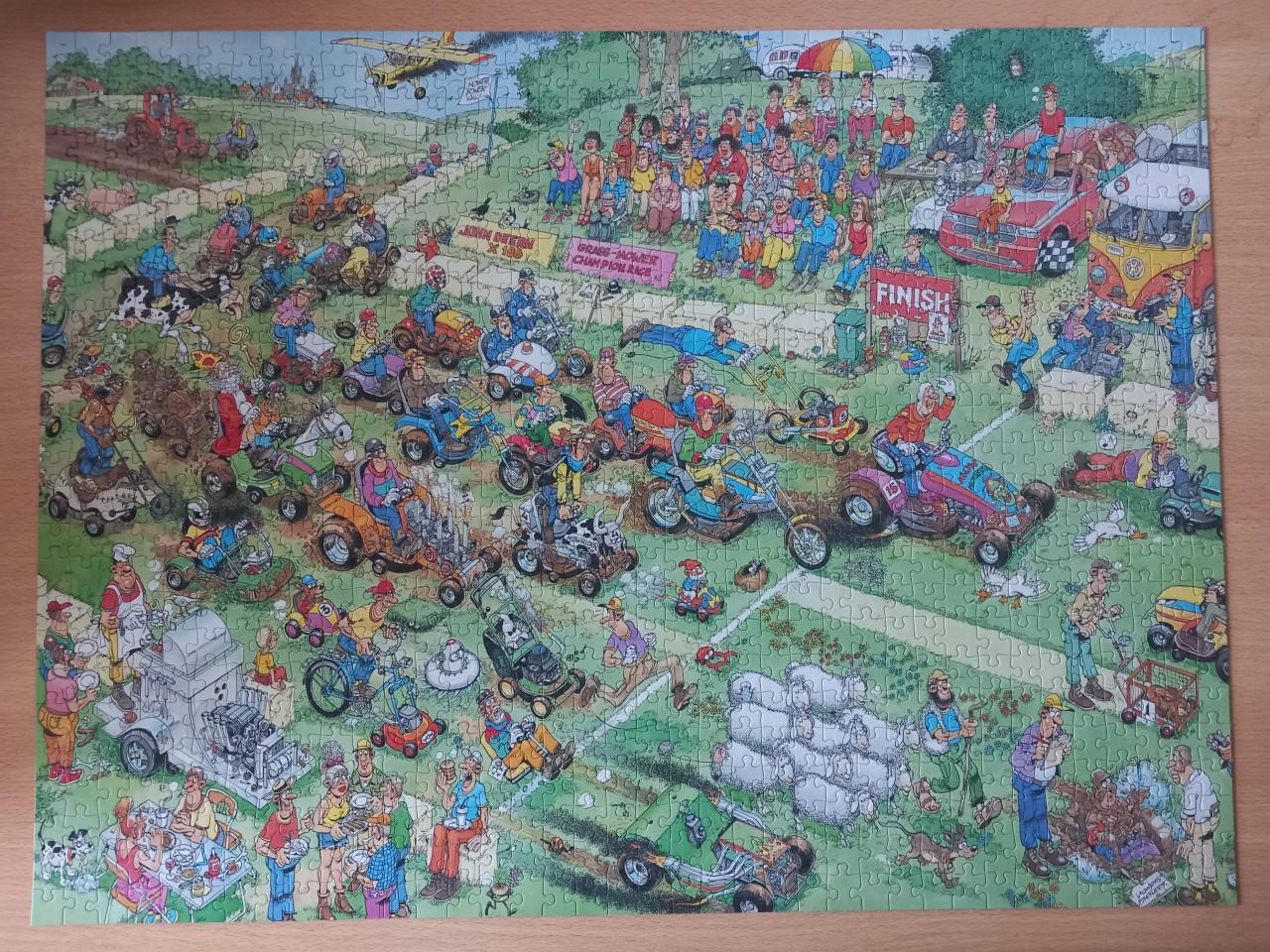 Jan van Haasteren Lawn mower race