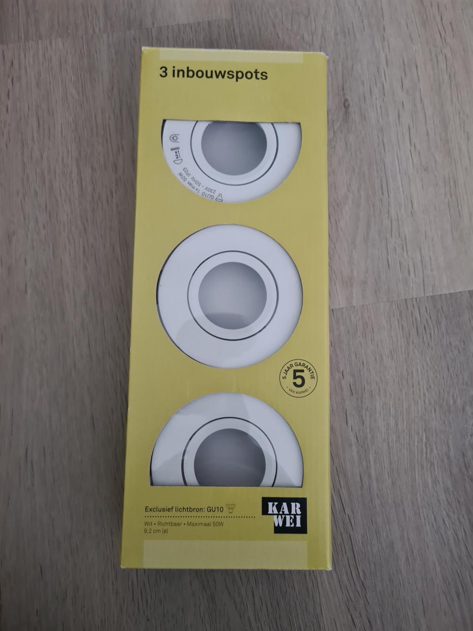 Inbouwspots wit Nieuw!