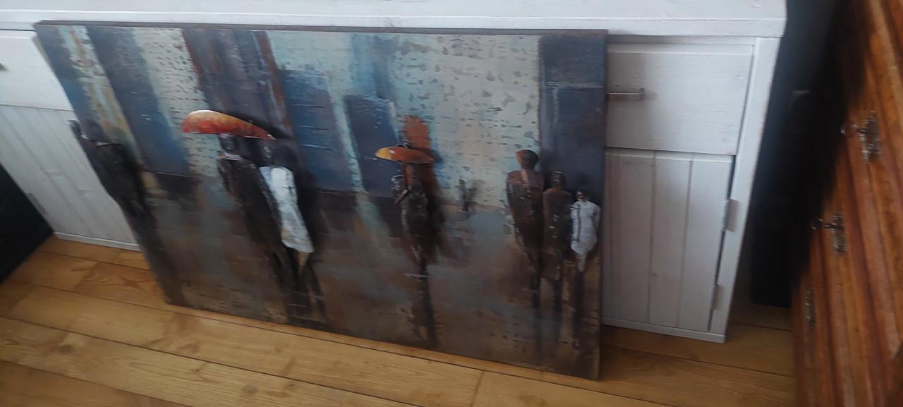 3D metalen schilderij Singing in the rain