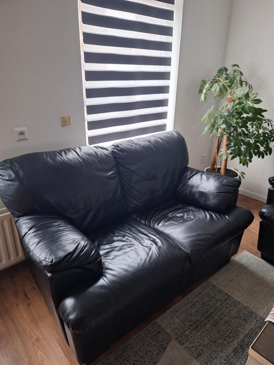 Te koop leren bankstel 1+2+3