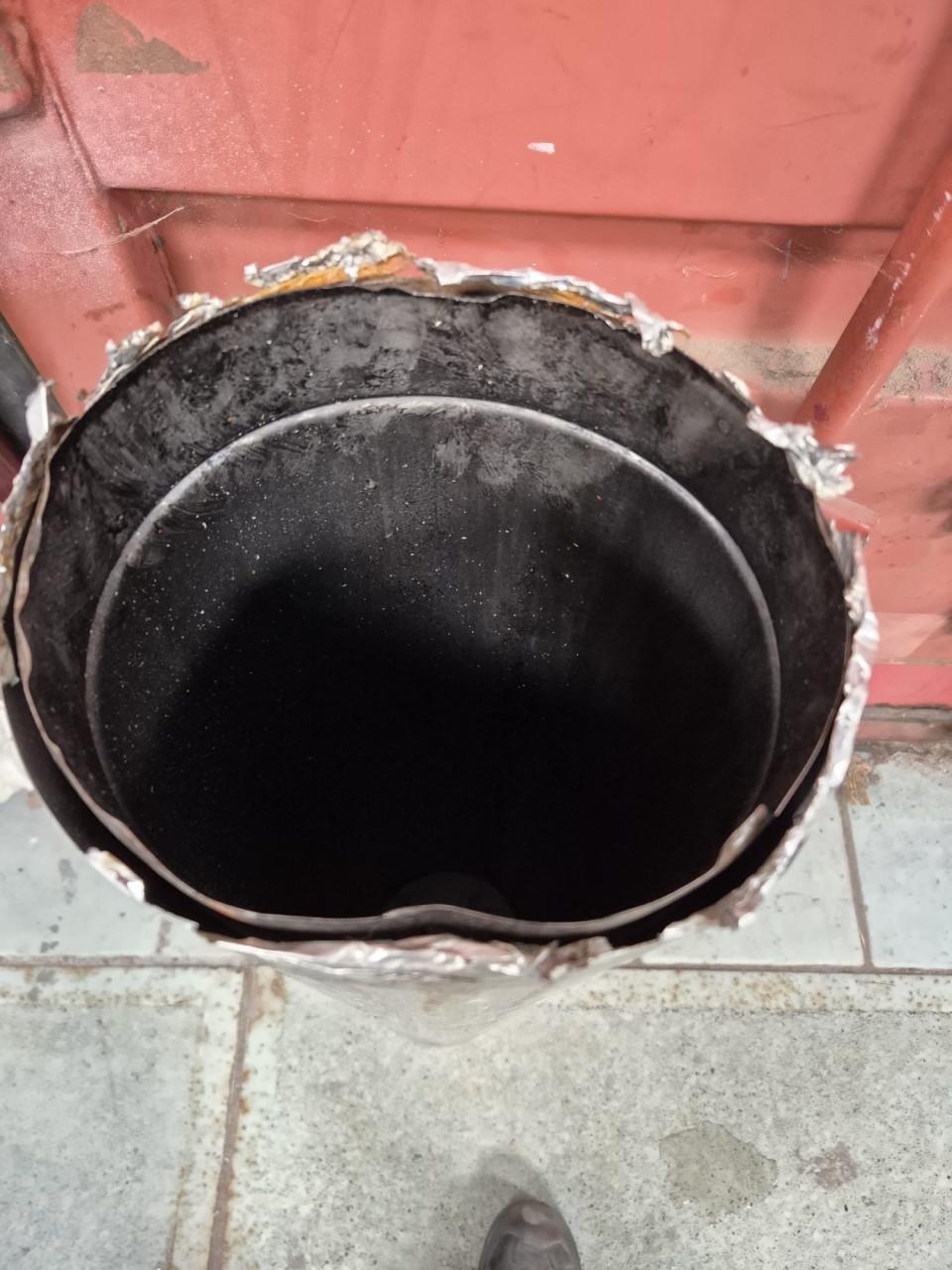 Dubbelwandige kachel pijp