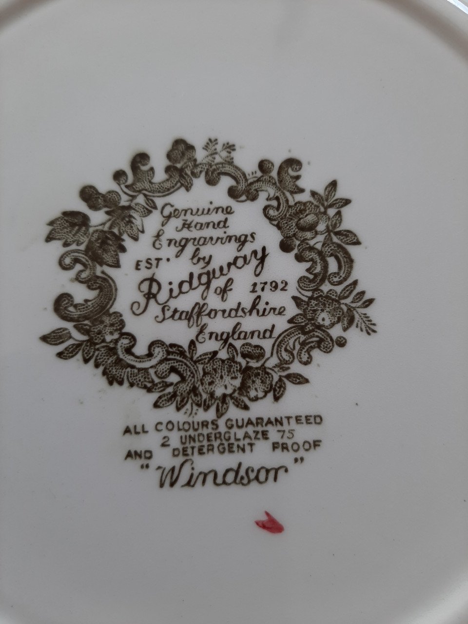 STAFFORDSHIRE ENGLAND , RIDGWAY - 4 SOEP / DIEPE BORDEN - DIA 24,5 CM