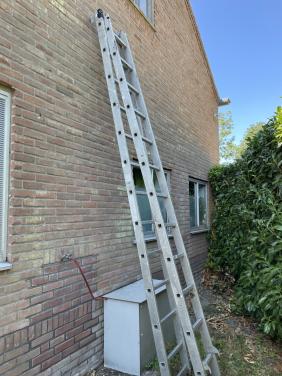Uitschuifladder aluminium