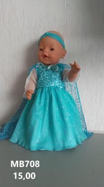 Poppenkleertjes baby born. Elsa set . Opbrengst KiKa.
