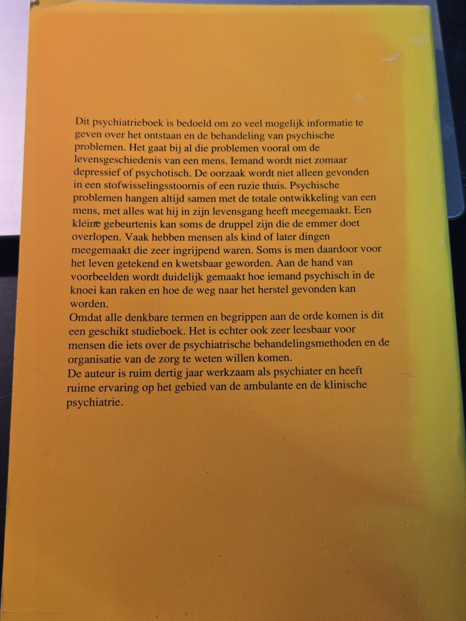 Boek: Psychiatrie Auteur Reedijk, J.S.