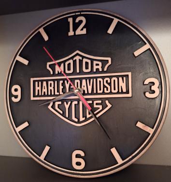 Harley Davidson klok