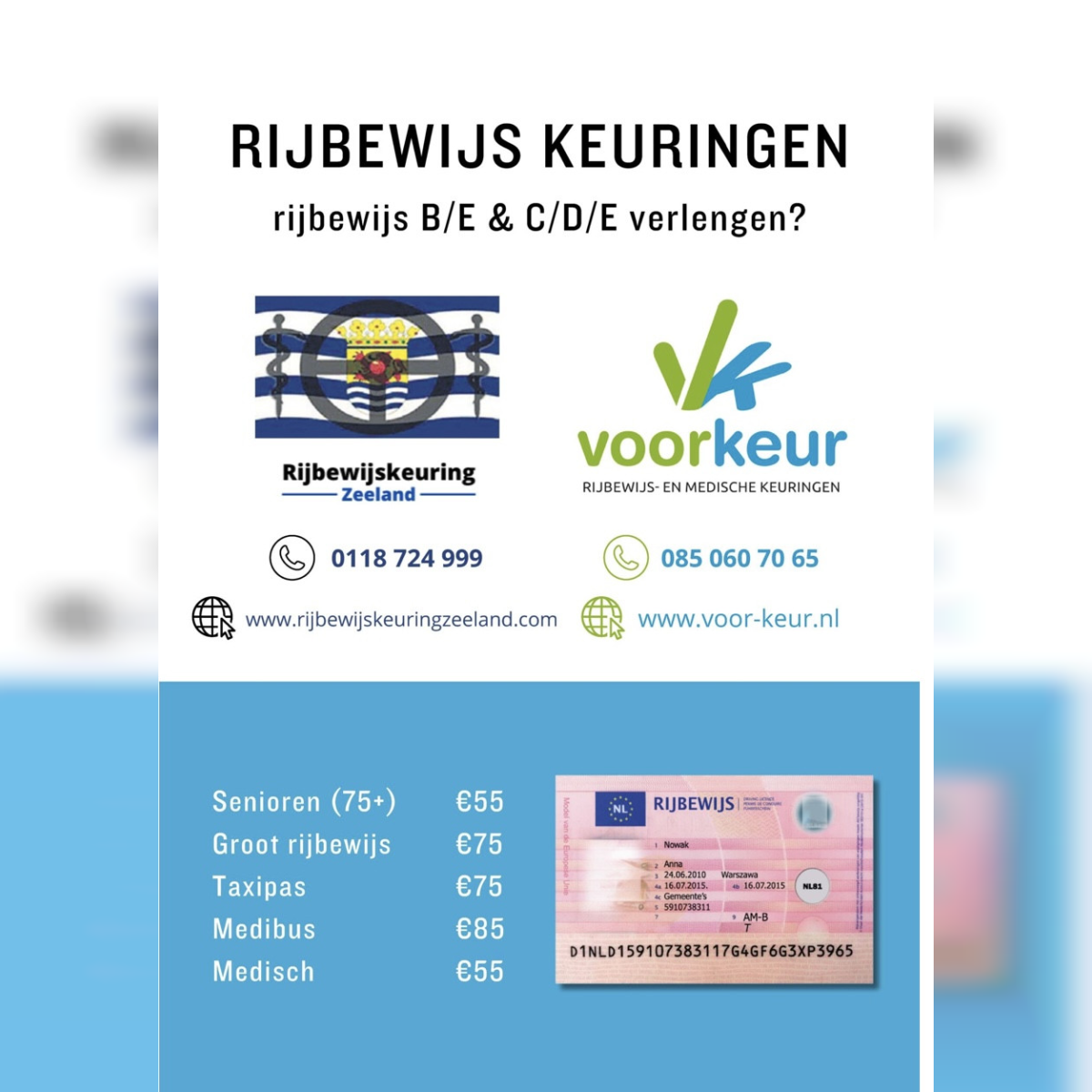 Rijbewijskeuring Zeeland ook in Terneuzen