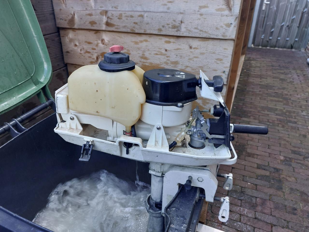 Klassieke Johnson 2.3pk buitenboordmotor, 2-takt