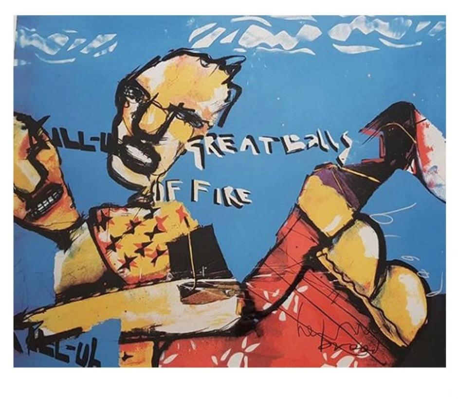 Prachtige zeefdruk Herman Brood