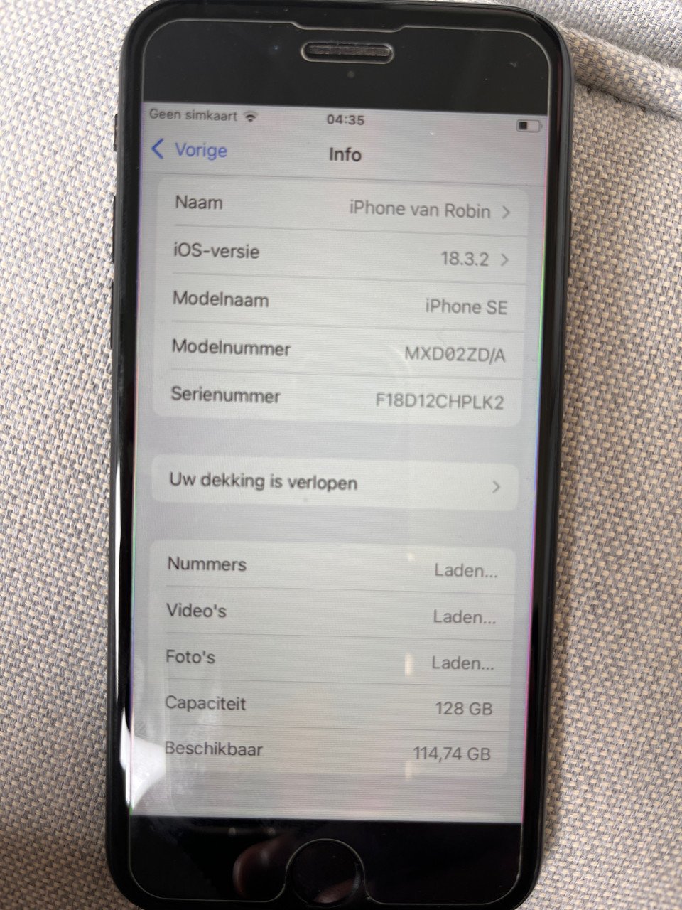 Iphone SE 2020 128GB Zwart 84%