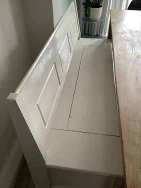 Houten bank voor eetkamer of eettafel