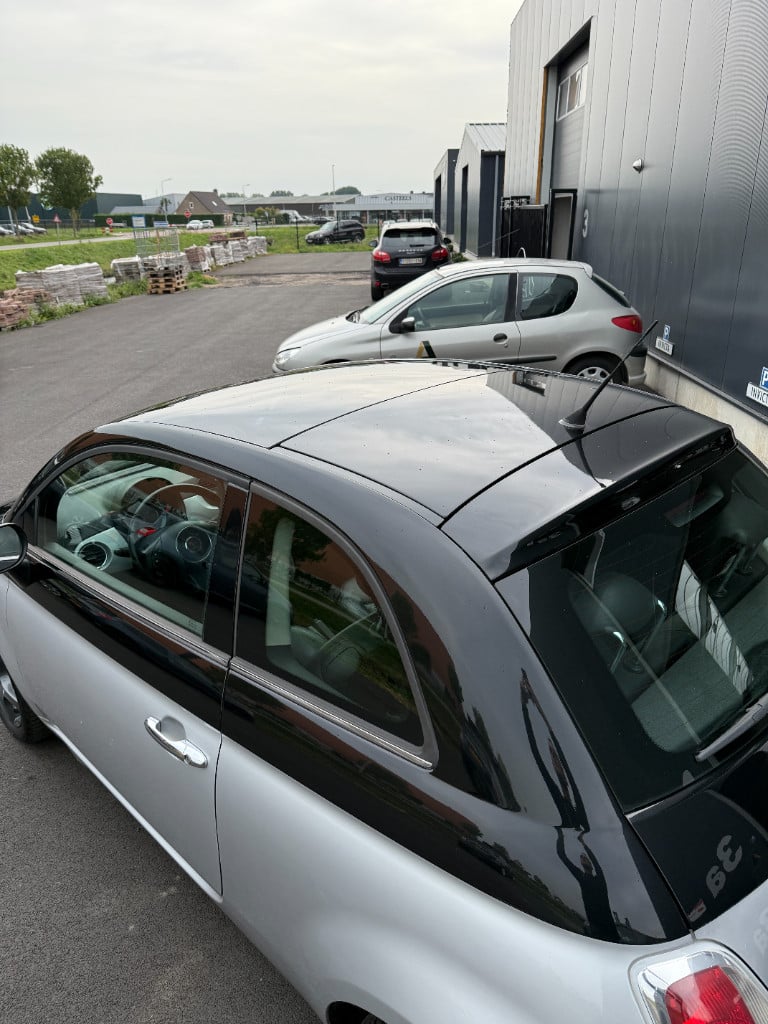 Fiat 500 1.2 - rosa - glazen dak