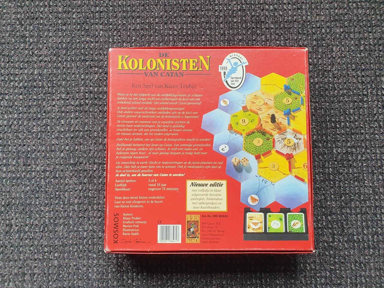 Het beroemde Kolonisten van Catan in keurige staat (eerste versie)