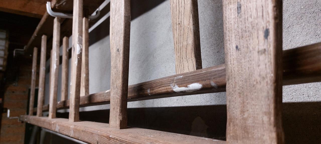 Houten opsteekladder