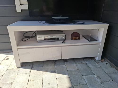 Tv dressoir hoogglans wit