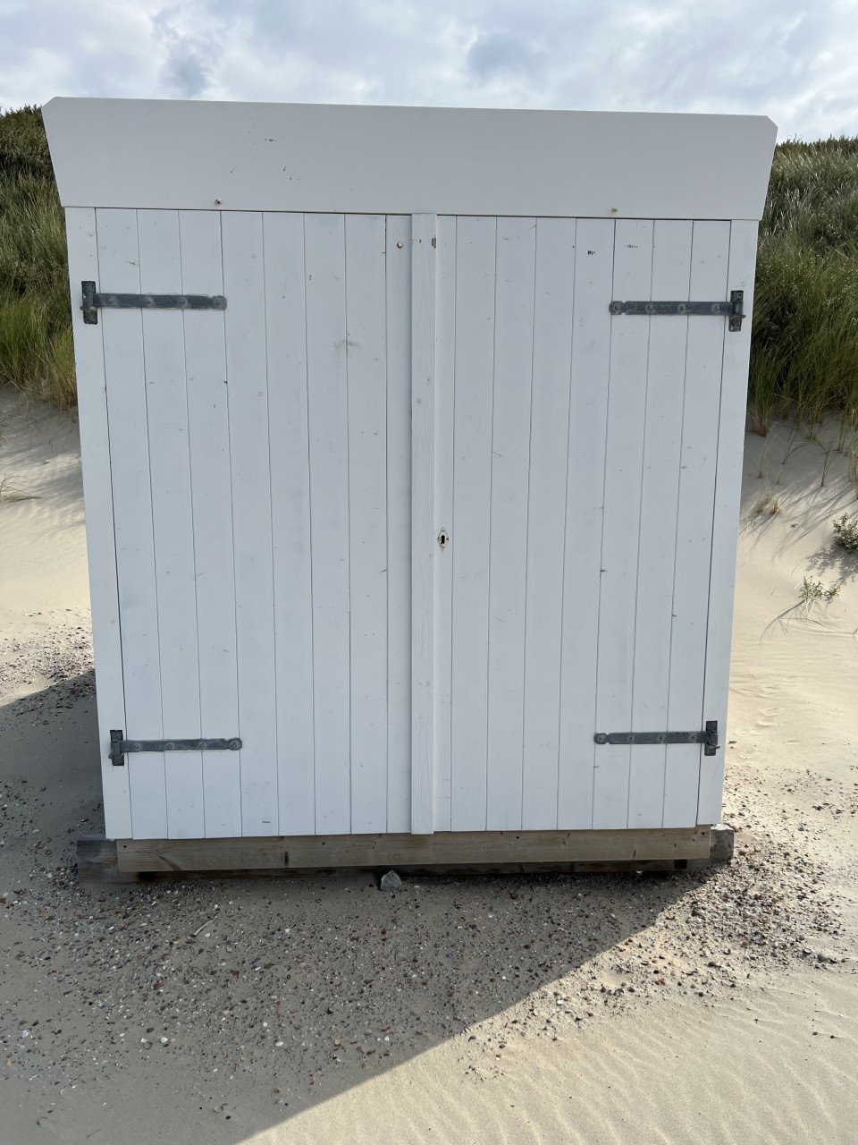 Strandhuisje met standplaats