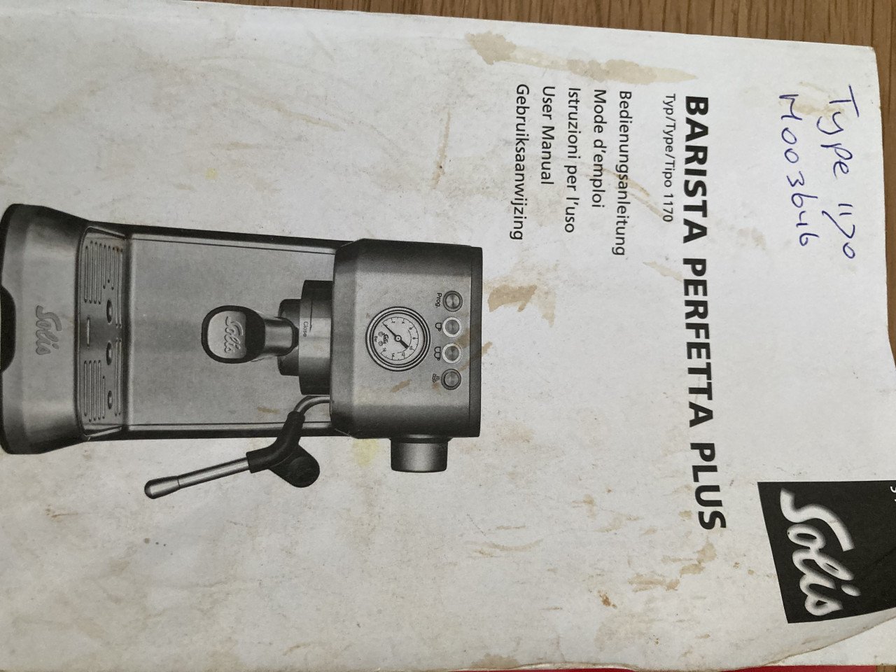 Espressomachine Solis perfetta plus