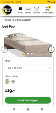 Bed 1 persoons
