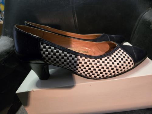 Vintage leren pumps Maat 39 Francesco Picinotti