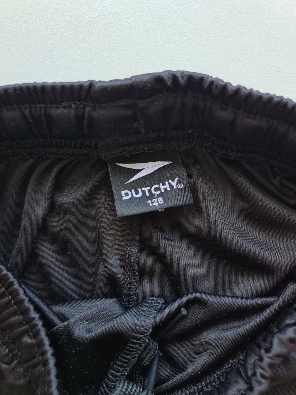 Dutchy zwart fuchsia roze sport setje, shirt en broekje Mt 128