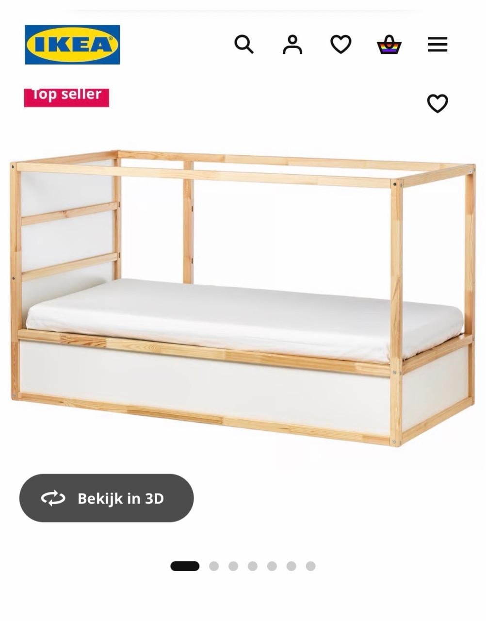 Kinder (ikea) keerbed 90/200