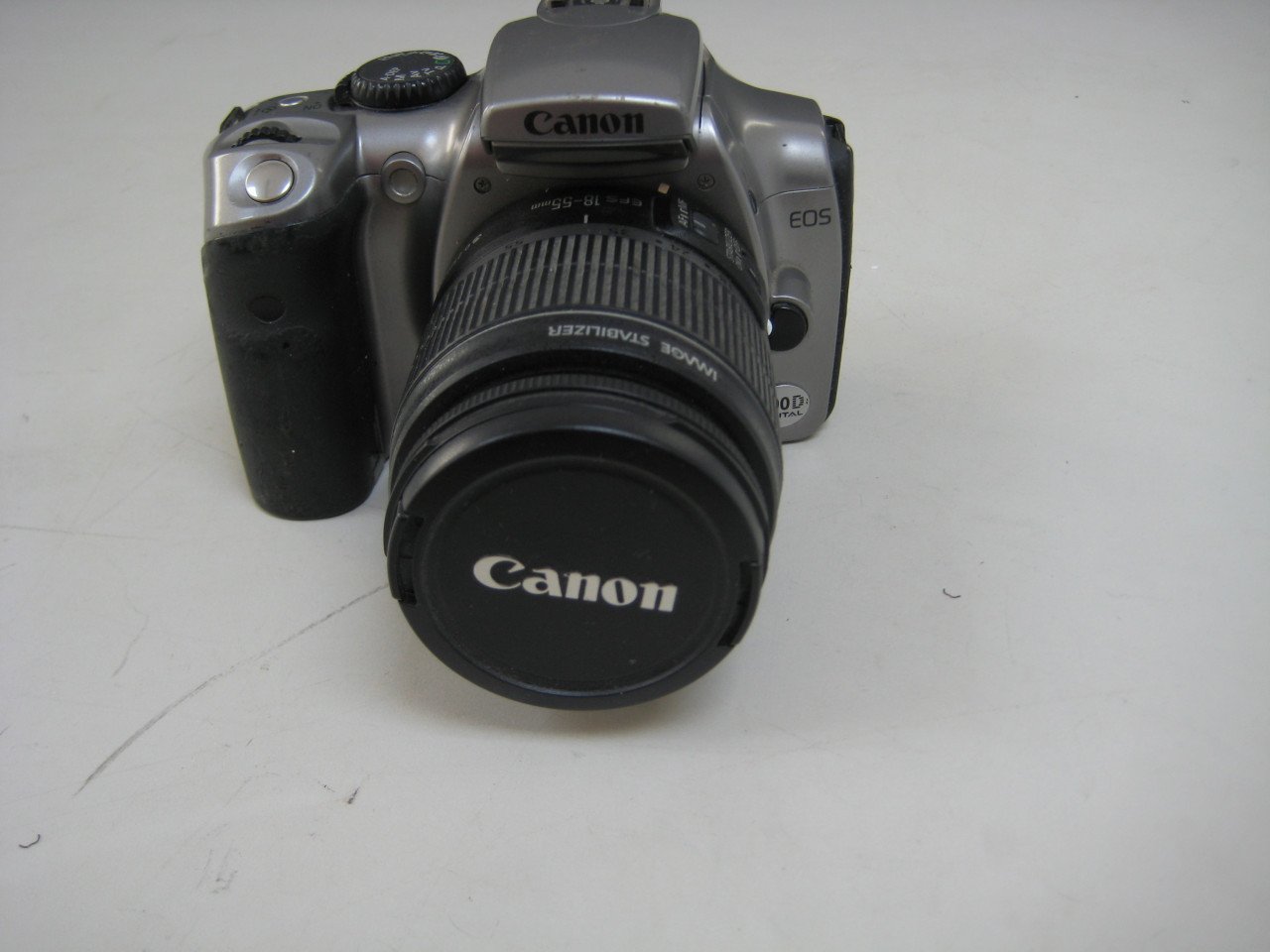 Canon 300d met lens en riem
