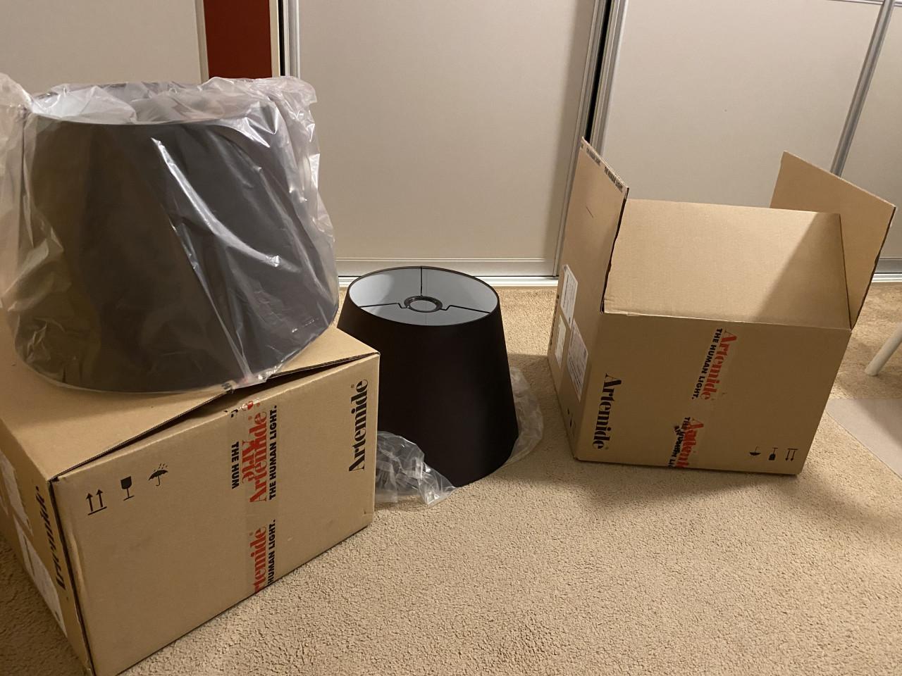 2 Artemide Tolomeo lampenkappen