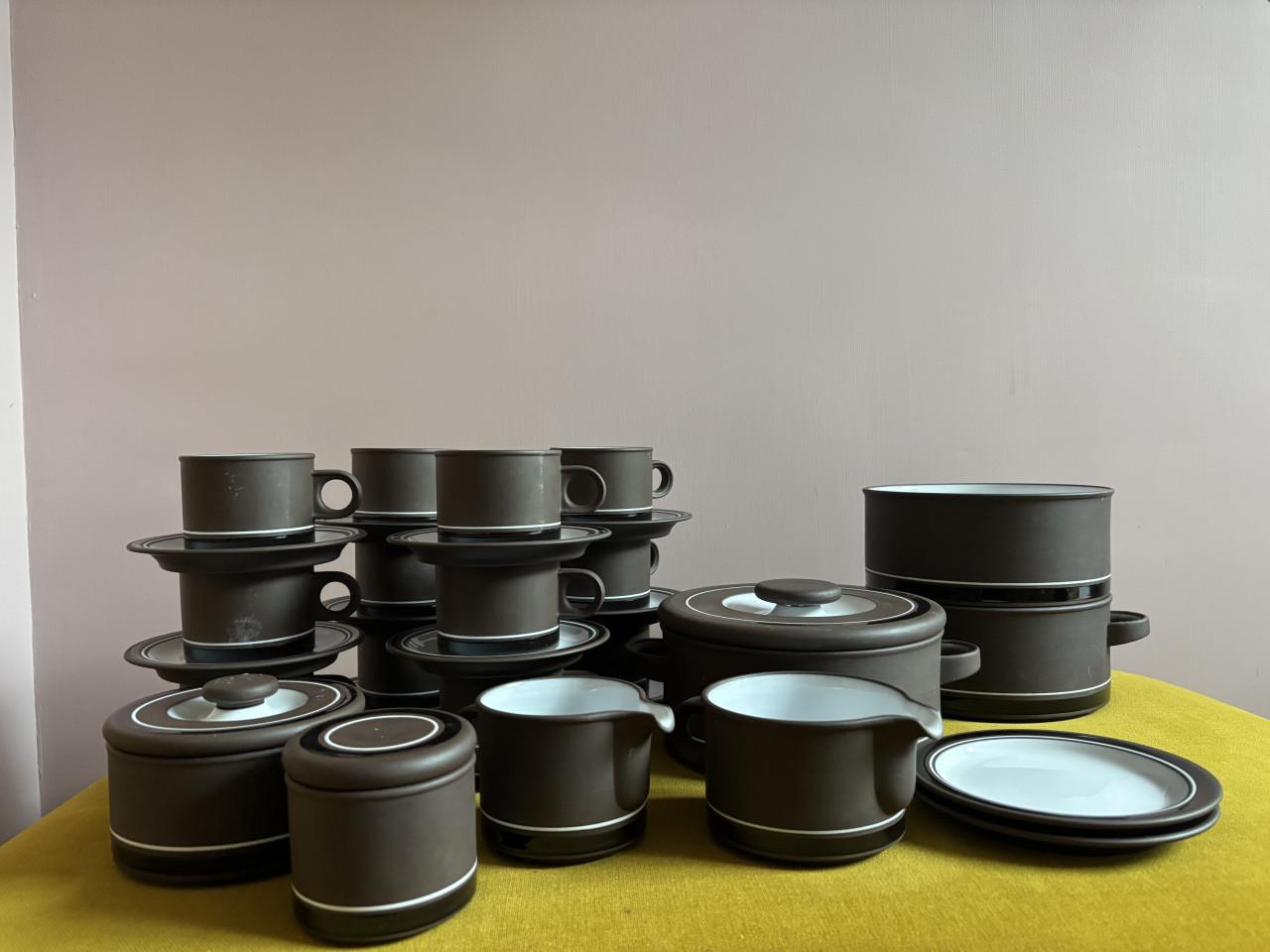 Vintage Hornsea Contrast servies ontworpen Martin Hunt