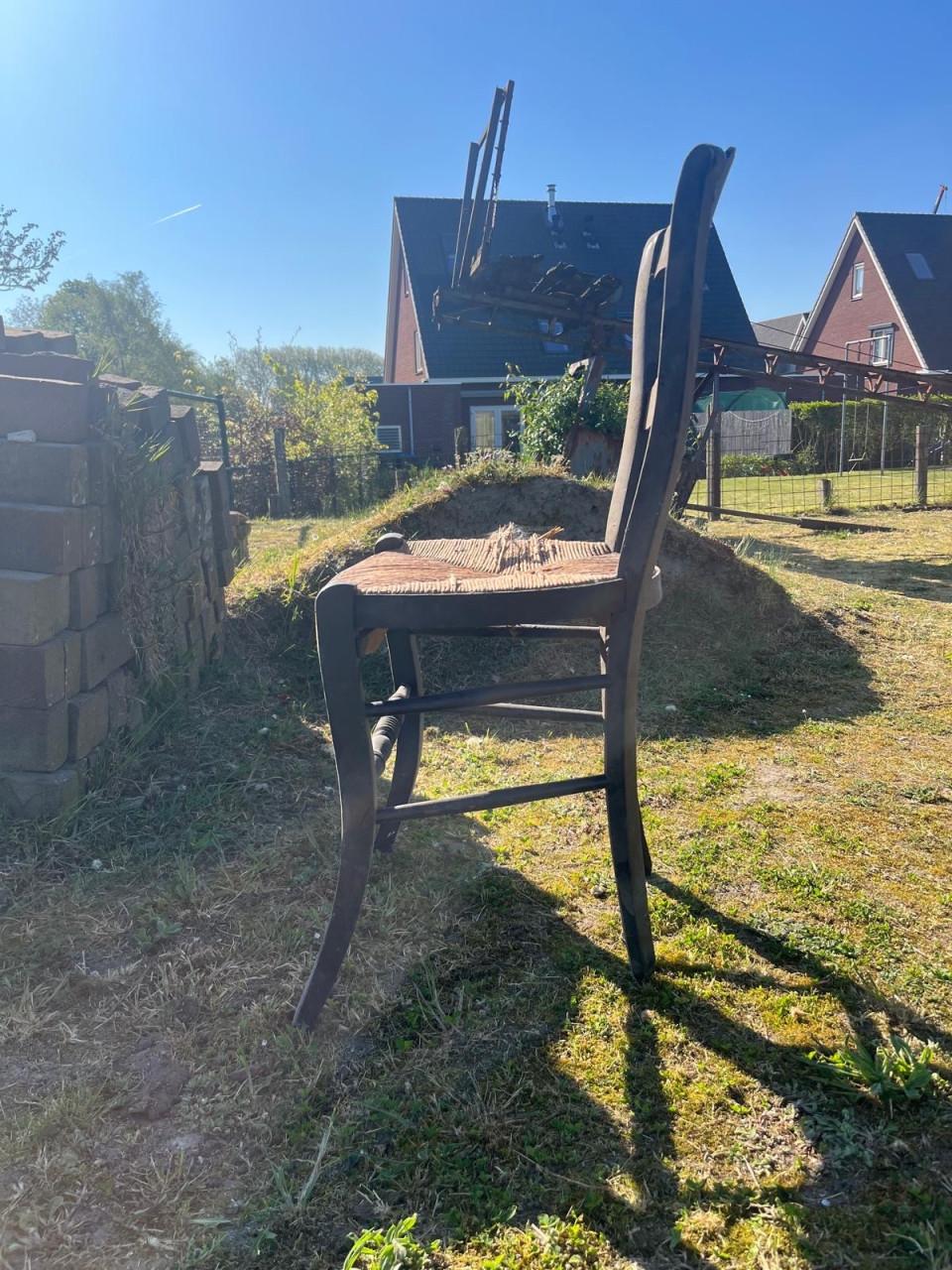 Biedermeier stoel, antiek