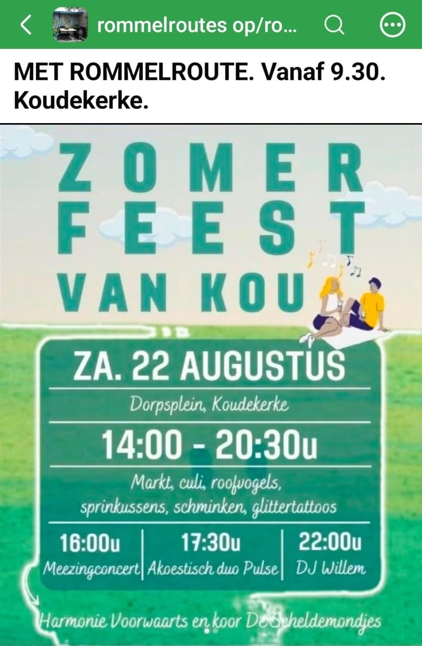 Zomerfeest van Kou.  Koudekerke