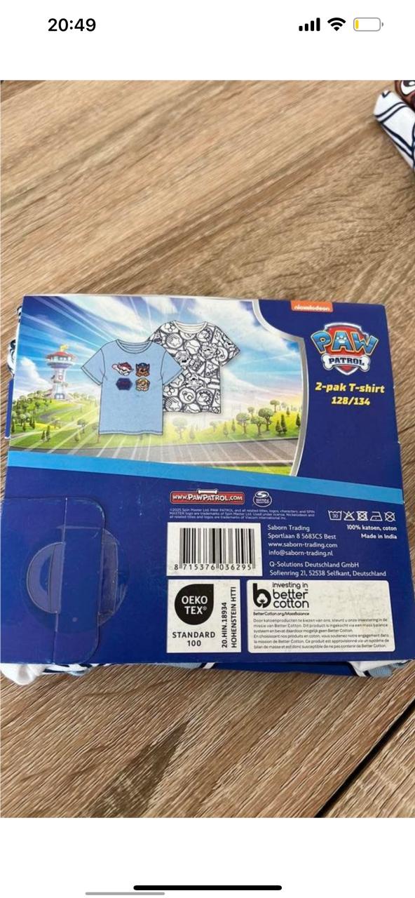 Paw Patrol 2-pak t-shirt 128/132
