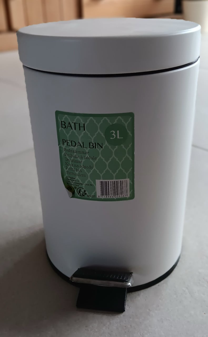 MINI PRULLENBAK (3 Liter) voor DOUCHE/WC