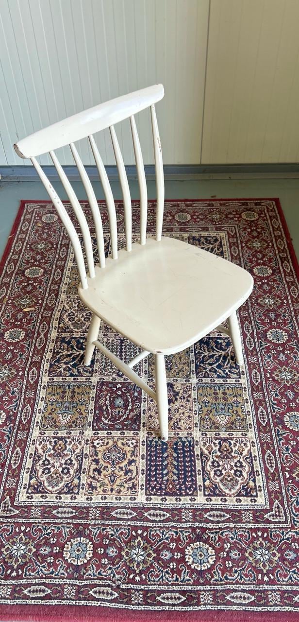 Set-4 vintage Åkerblom spijlenstoelen-Zweeds design j-50/60