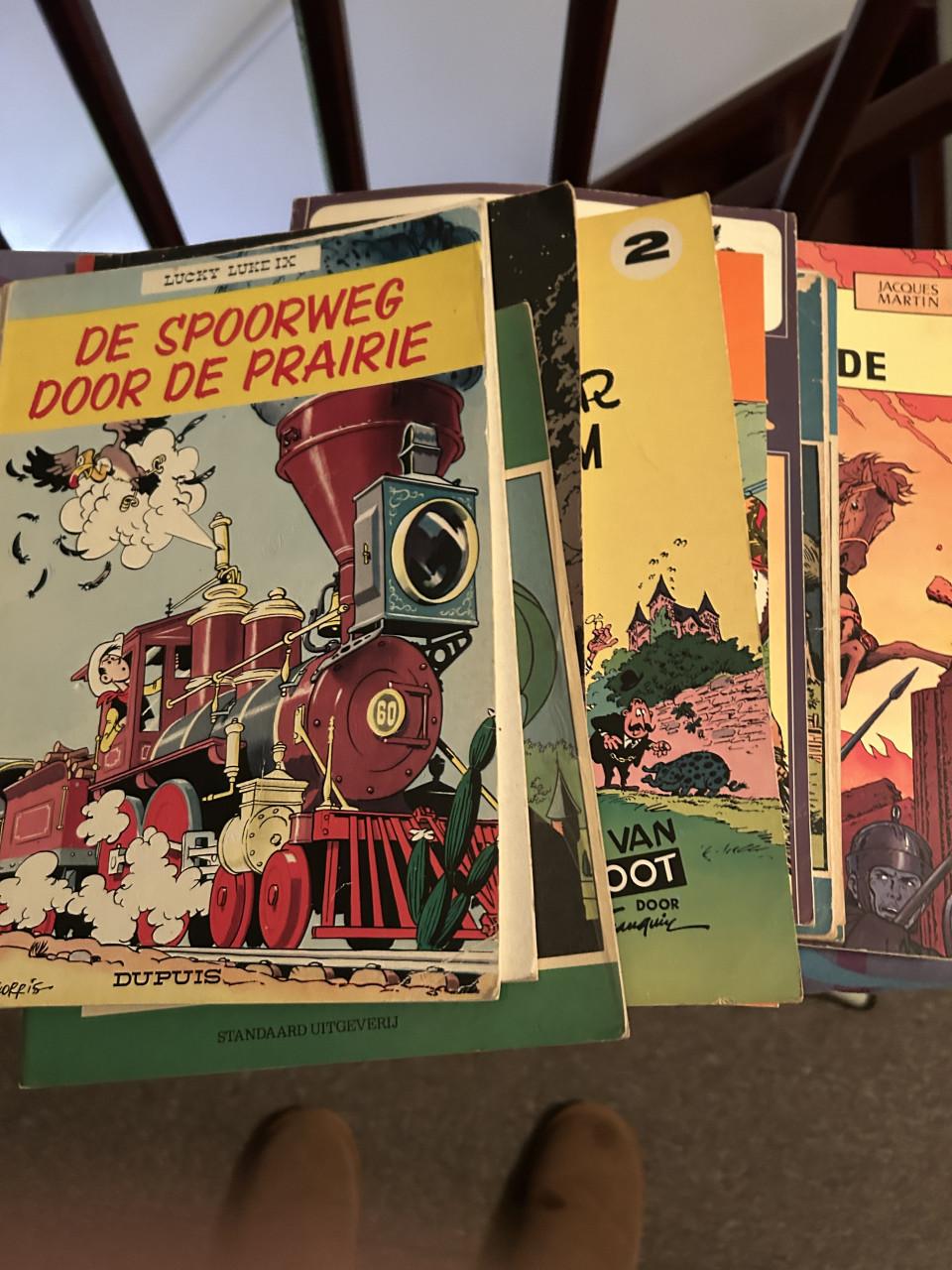 Doos met stripboeken