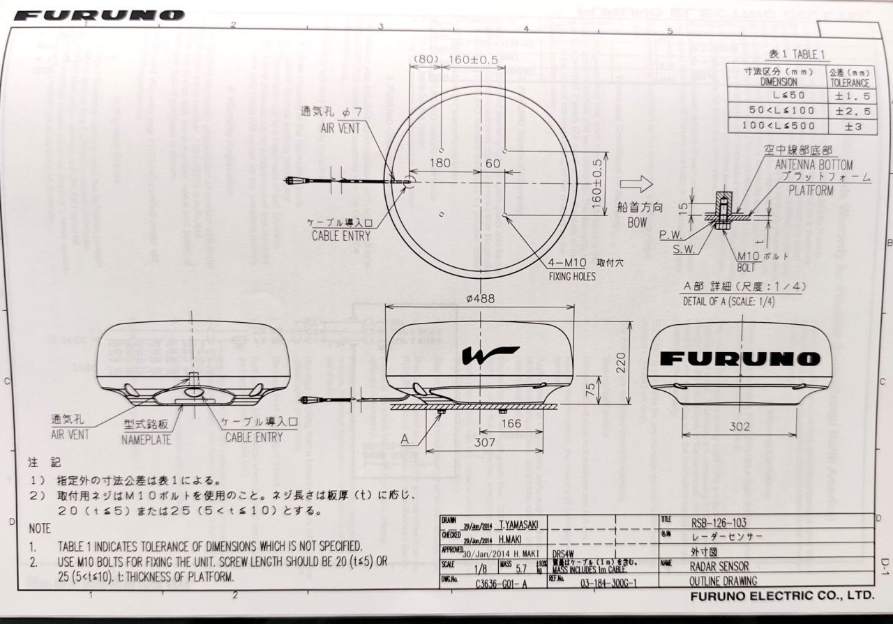 Radar FURUNO WIFI DRS4W