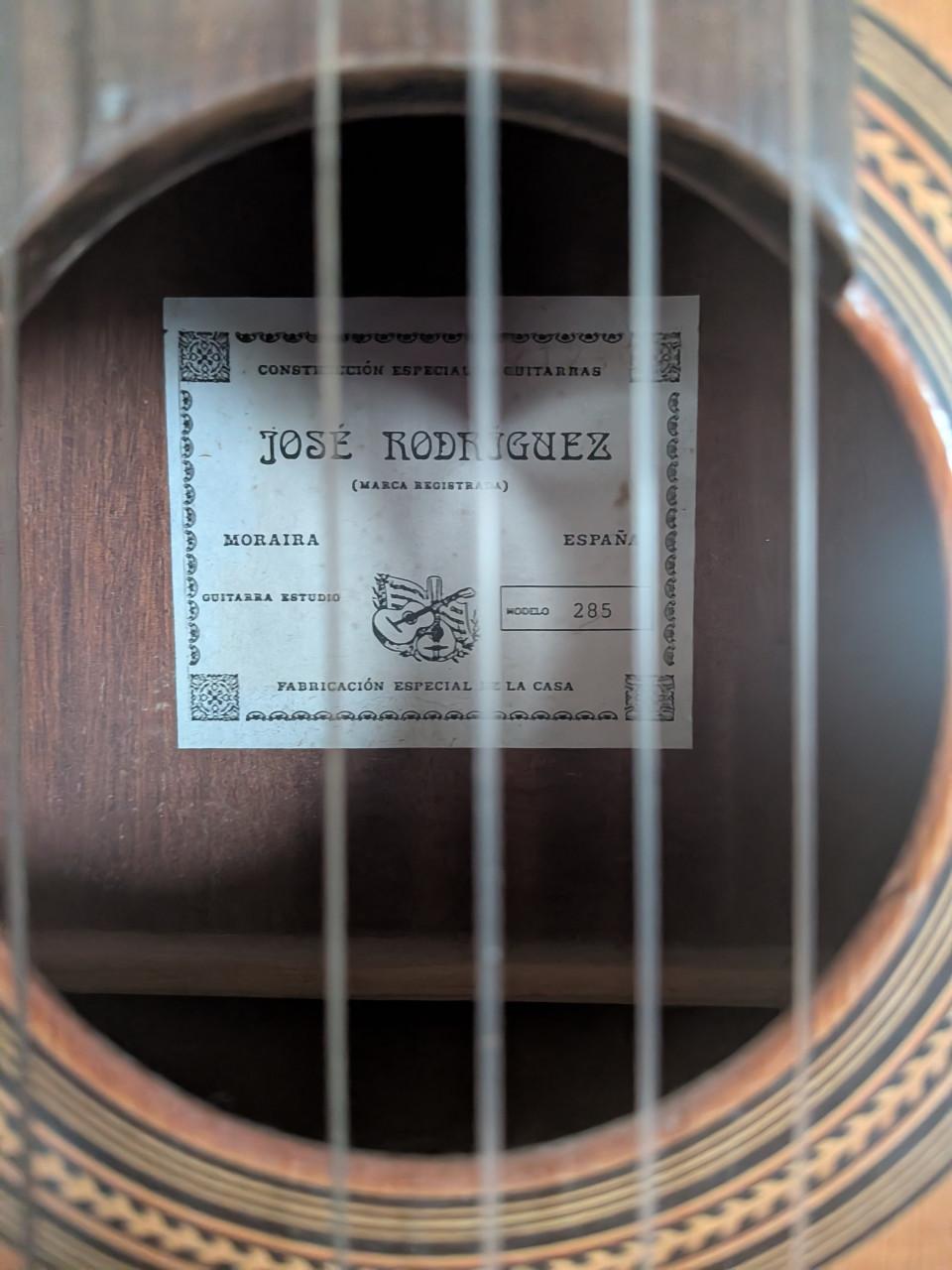 José Rodriguez 285 gitaar +accessoires