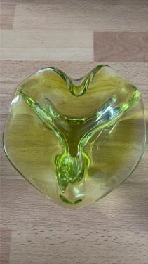 Vintage Chřibská Kunstglas Schaal – Josef Hospodka Jaren '60