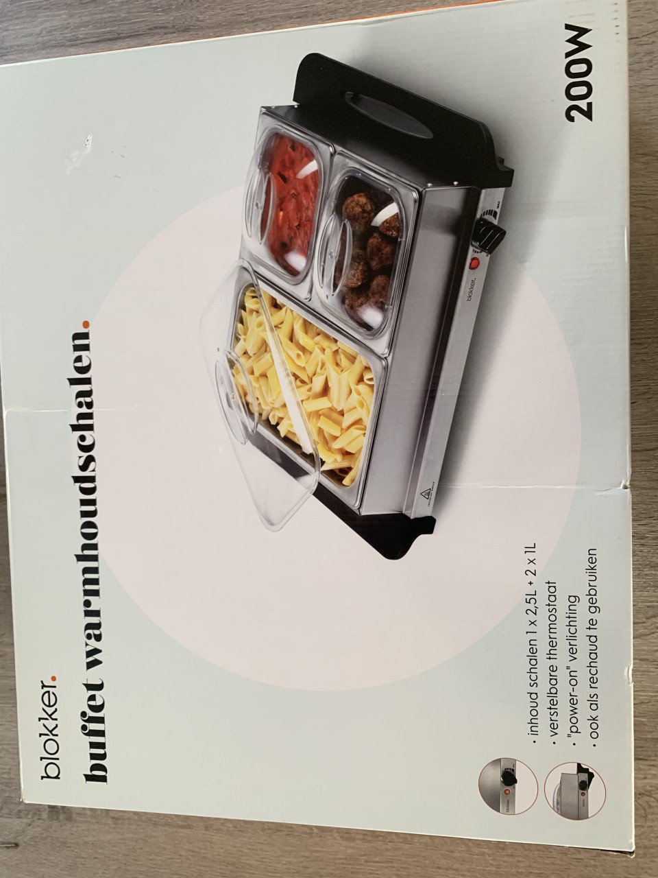 Nieuwe warmhoudschalen