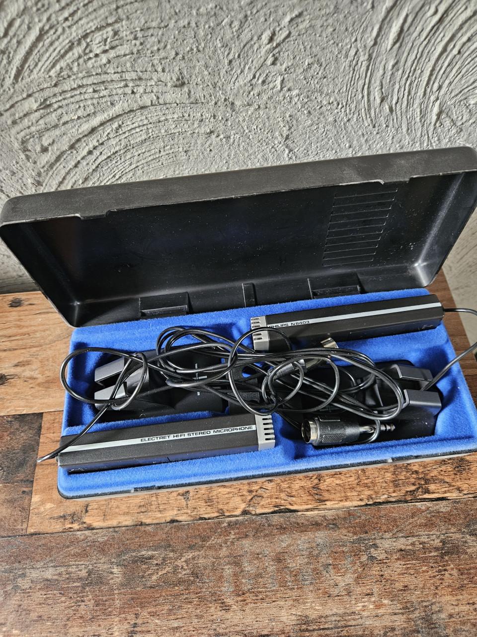 Philips N8403 Electret Hi-Fi Stereo Microfoon Set