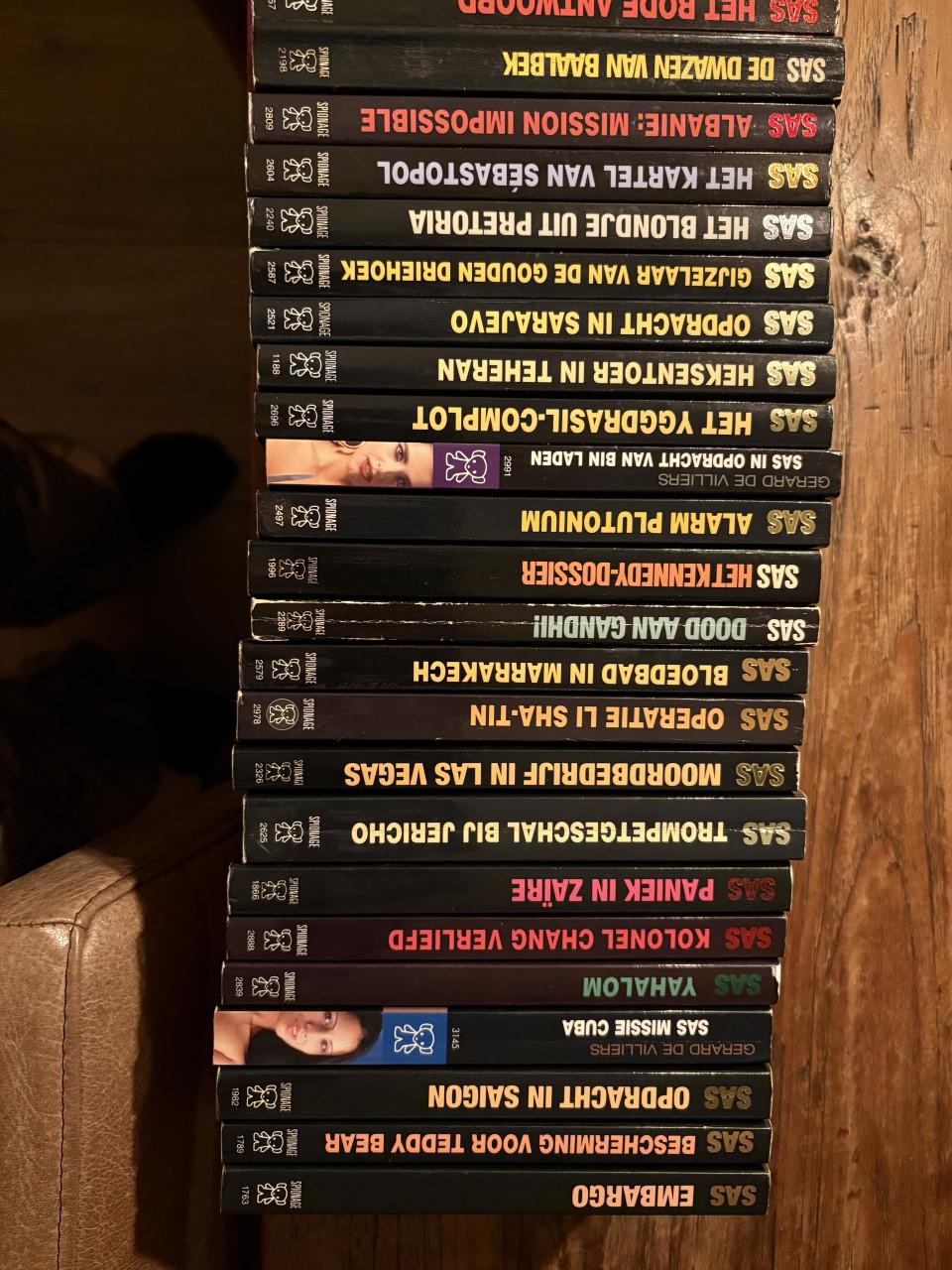 Detective collectie SAS boekjes set van 104 stuks