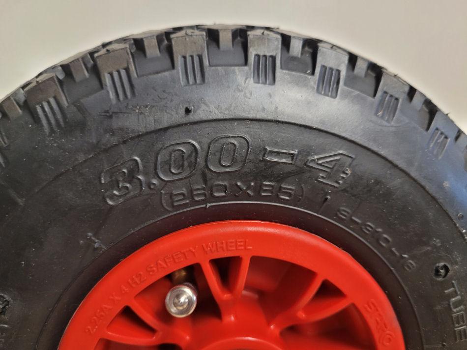 Luchtband wielen 3.00-4 voor bolderkar of steekwagen