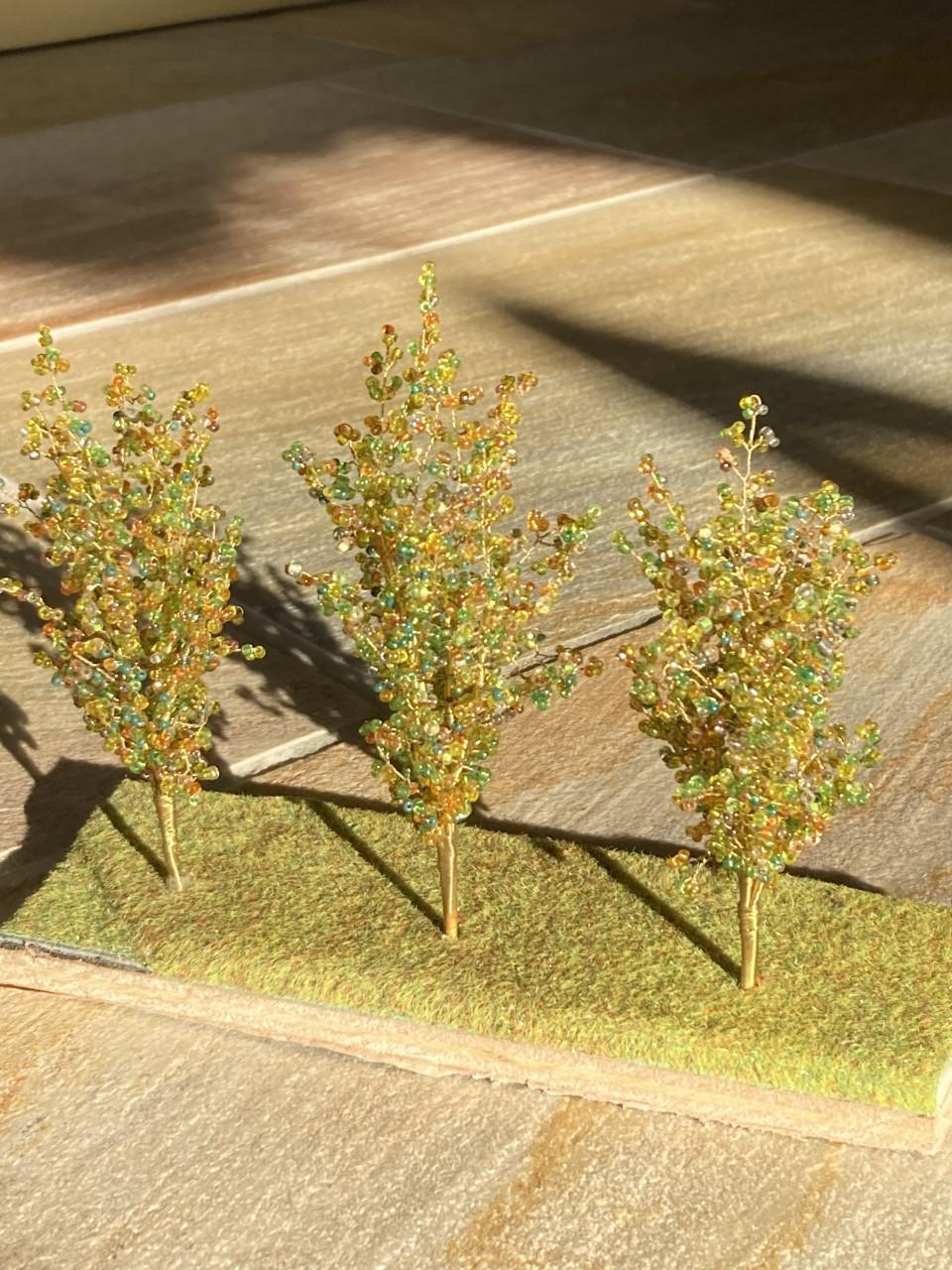 Kralenboompjes op schaal 1:87